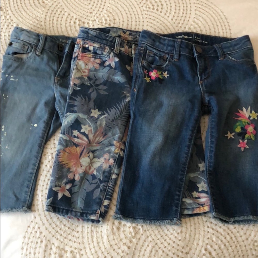 Gap 3T trio of straight jeans